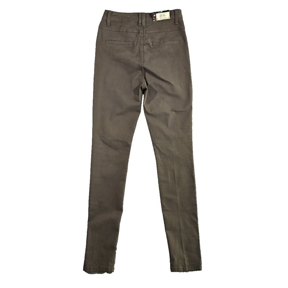 Cello Jeans Size 9 Green Women's Classic Straight Leg Stretch New with Tags - Picture 3 of 16